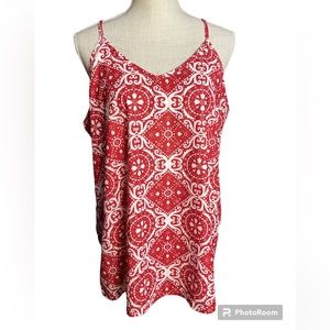 NWT Fashion Tecrew Bandanna Print Tank Top